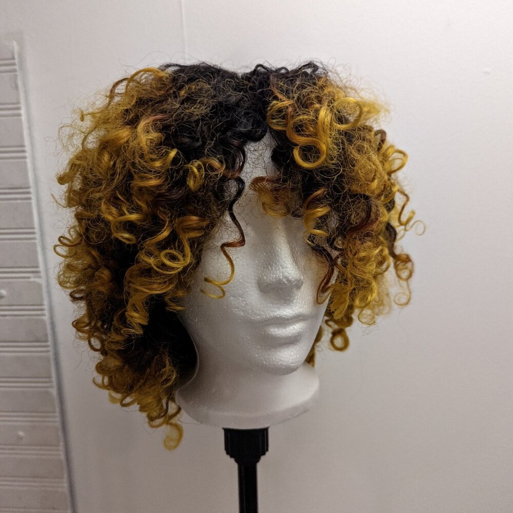 Ombre-Coloured Afro Wig